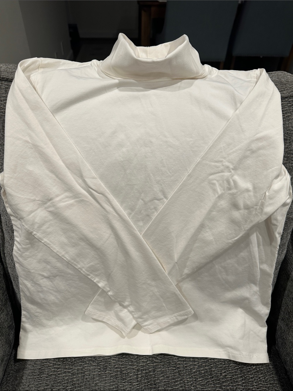 Talbots Ivory Turtleneck Long Sleeve Tee